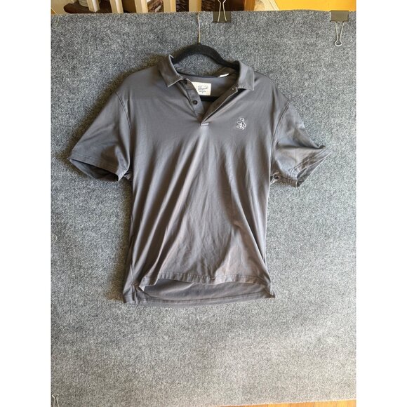 Original Penguin Munsingwear Mens BLACK Polo Shirt With Penguin Logo Medium - Picture 1 of 10